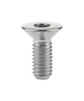 Wanyifa Titanium Ti M6x10 15 20 25 30 35 40 45mm Countersunk Flat Head Hex Socket Cap Screw Bolt pack of 4 (M6x15mm, Normal Titanium)