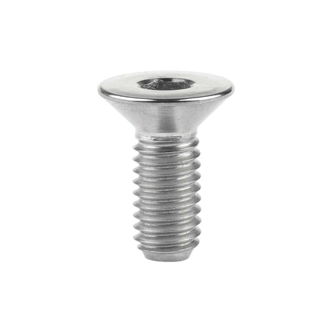 Wanyifa Titanium Ti M6x10 15 20 25 30 35 40 45mm Countersunk Flat Head Hex Socket Cap Screw Bolt pack of 4 (M6x15mm, Normal Titanium)