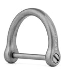 ✝️ TISUR Titanium D-Rings with Screw Shackle, D Shape Key Chains Rings, Small Dogs&Cats Leash Ring, close-up, matte finish