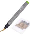 Titanium Coated Pipe Deburring Tool With 10 High Speed Steel Blades for copper, metal, resin, PVC pipes and edges, 3D printing burr removal.