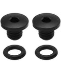 ✝️ YINETTECH 2 Sets TC4 Titanium Disc Brake Bleed Screws with O-Rings M5x8.5mm Compatible with Shimano M985/M988/M9020 Black