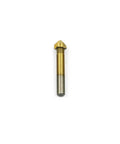 Durable Titanium Plated Countersunk Drill Bit 12.4mm Diameter, 8mm Shank, 90 Degree Three Flute Alloy Chamfer Tool