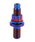 UHDFBDHF Titanium Bolt M8 M10x45mm Pitch 1.25 Automotive Exhaust Manifold Stud Kit Screws Nuts Washers Burnt Blue