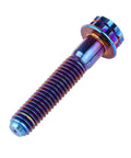 Wanyifa Titanium Flange 12 Point M6x30mm Screw Bolt Burning Blue