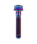 Wanyifa Titanium Flange 12 Point M6x30mm Screw Bolt in Burning Blue, single view