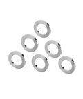 Pack of 6 Yaruijia Titanium Flat Washer M6, 6AL4V Aerospace Grade 5 Sealing Ring for screw bolt nut, shown on white background