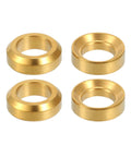 ✝️ Partuto 4 Pcs M6x5.5 Universal Bicycle Bolt Brake Screw Washer Bolts - MTB Mountain Bike Concave Convex Balancer - Titanium Alloy Gold Tone