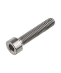 Close-up of ✝️ Wanyifa Titanium Ti M5 x 10 12 15 18 20 25 30 35 40 45 50 55 60mm Bicycle Allen Hex Socket Head Screw with hex head.