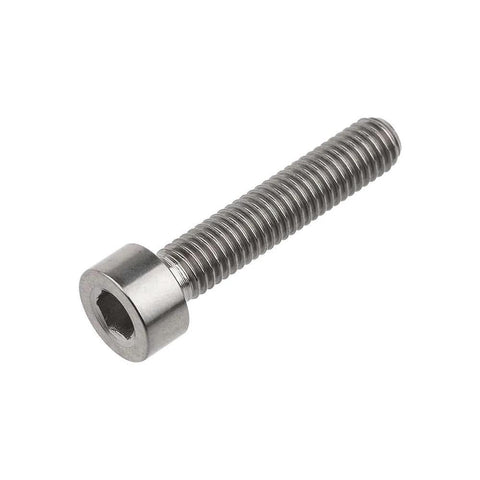 Close-up of ✝️ Wanyifa Titanium Ti M5 x 10 12 15 18 20 25 30 35 40 45 50 55 60mm Bicycle Allen Hex Socket Head Screw with hex head.