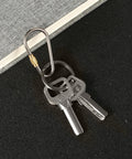 ✝️ Skylety 10 Pieces Mini Titanium Locking Clips D-Ring Locking Snap Keychain Keyring Screw Lock Buckle with keys attached