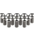 12 Pcs M5x10 Titanium Torx Bolts for Bicycle Disc Brake Rotors showing T25 Torx head and titanium finish.