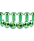 12 Pcs M5x10 Titanium Torx Bolts for Bicycle Disc Brake Rotors Made from Grade 5 6AL 4V Titanium Alloy Featuring T25 Torx Head Green Finish