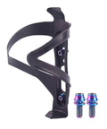 Black bicycle water bottle cage with colorful Titanium M5x12mm Bolts With Washers for Mountain Road and Gravel Bikes