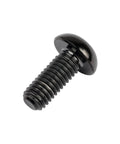 ✝️ Wanyifa 4Pcs Titanium M5 x 12mm Holder Torx Head Bolt Screw for Bicycle Water Bottle Cage in Black, single screw close-up view.