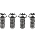 4 pcs titanium M5 x 12mm Torx head bolts for bicycle bottle cage, front view showing full set of screws.