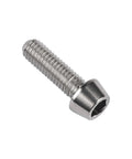 ✝️ Wanyifa Titanium Ti M6 x 10 16 18 20 25 30 35 40 45 50 55 60 65mm Allen Hex Screw Socket Cap Tapered Bolt pack of 4 (M6X20mm, Normal Titanium)