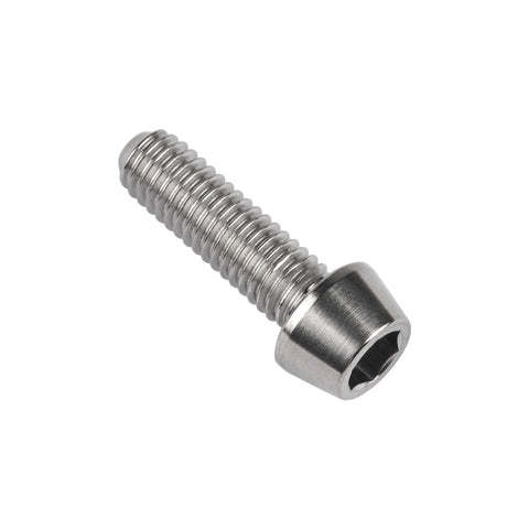 ✝️ Wanyifa Titanium Ti M6 x 10 16 18 20 25 30 35 40 45 50 55 60 65mm Allen Hex Screw Socket Cap Tapered Bolt pack of 4 (M6X20mm, Normal Titanium)