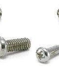 Multiple SNPTG-M5-8 NBK Cross Recessed Pan Head Machine Screws - High Intensity Titanium Alloy, made in Japan, displayed together