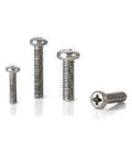 ✝️ 10-Pack Made in Japan SVPT-M4-10 NBK Phillips Cross Recessed Pan Head Titanium Machine Vacuum Vented Screws displayed on white background.