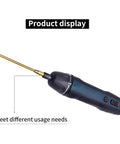 Electric screwdriver with FriHobby 1/4" Drivers 1.27mm Titanium RC Hex Driver Bit Set for RC car repairing, side view