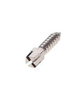 House Brand Dentistry 400040 HSB Titanium Screw Posts M5#5 Medium 9.3mm, close-up view of dental screw post, metal finish