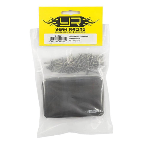 Packaged Titanium Screw Assorted Set with FREE Mini box for Tamiya TT02