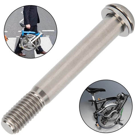 ✝️ Seatpost Bolt Titanium Alloy High Strength Lightweight Durable Screw Gasket Replacement for Brompton Folding Bicycle Accessories