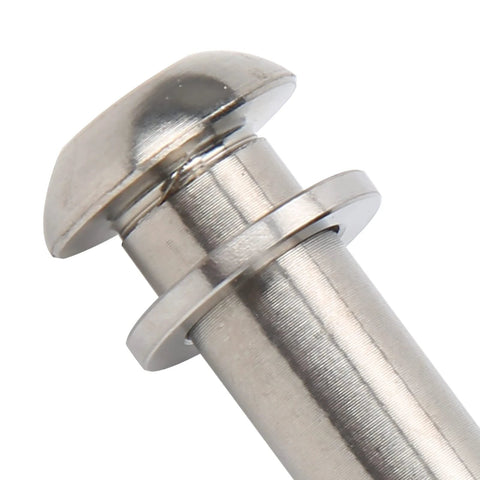 Close-up of Seatpost Bolt Titanium Alloy High Strength Lightweight Durable Screw Gasket Replacement for Brompton Folding Bicycle Accessories.
