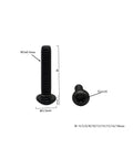 RISON Titanium Screws M3 X 6mm Titanium Torx Button Head Screws 10Pcs Black ISO7380 shown with measurements and Torx drive details.