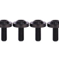 ✝️ UHDFBDHF 4Pcs Titanium Bolt M6 10 15 20mm Torx T40 Screws for Bicycle Motorcycle Car Bolt (Black, M6x15mm) front view