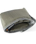 Titanium Turbo Blanket For Honda Civic Type R 2017 And Later Direct Fit For FK2 FK8 shown close-up, insulates turbo hot side.