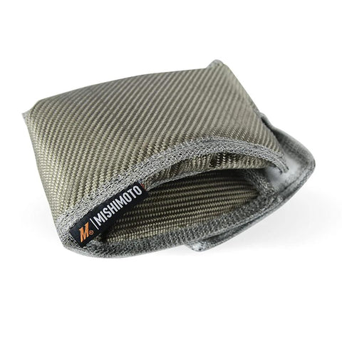 Titanium Turbo Blanket For Honda Civic Type R 2017 And Later Direct Fit For FK2 FK8 shown close-up, insulates turbo hot side.