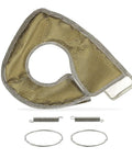 Titanium Turbo Blanket For Ford 6.0L Powerstroke 2003 To 2007 Direct Fit Insulation with installation accessories included
