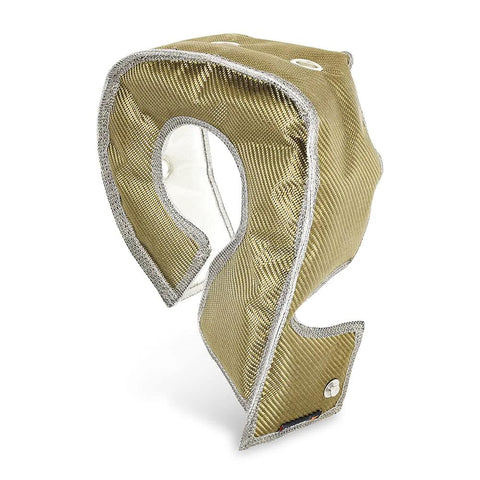 Titanium Turbo Blanket For Ford 6.0L Powerstroke 2003 To 2007 Direct Fit Insulation with stainless steel buttons
