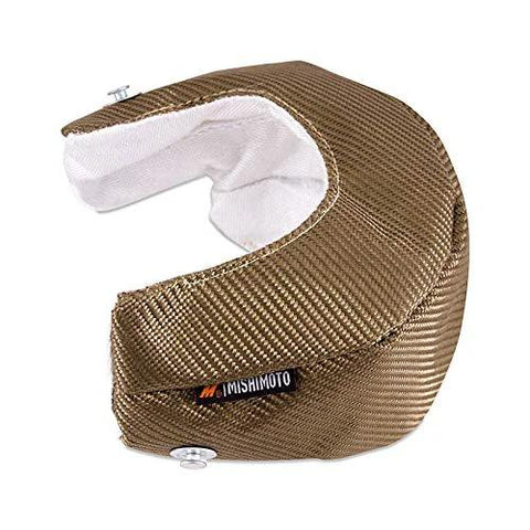Front view of Titanium Turbo Blanket for T25 and T28 turbos with volcanic lava rock outer layer and 96% silica fiber inner layer.