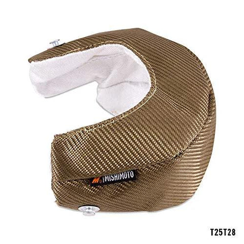 Front view of Titanium Turbo Blanket for T25 and T28 Turbos with volcanic lava rock layer and 96 percent silica fiber inner layer
