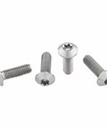 Wolf Tooth Titanium Oil Slick Water Bottle Cage Bolts - Low Profile Head/Oil Slick, 4 pack, replacement bolts on white background