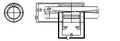 Technical diagram of TK40 NB Self Aligning 40mm Ball Bushings Linear Motion, showcasing dimensions and alignment for automation systems.