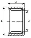 TLA6032Z Shell-Type Needle Bearing 60x68x32mm - Buy Bearings online - Fast US Shipping
