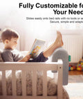 Toddler Bed Rail Bumper Protector With Premium Memory Foam, 27.6 Inch Guard Rail For Loft And Bunk Beds, Soft Gray