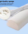 Close-up of high-quality sponge material used in a 52 Inch Toddler Bed Rail Bumper With Anti Slip, Machine Washable, Easy Zip Removal.
