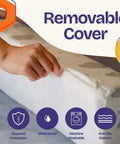 52 Inch By 5 Inch Foam Bed Rail For Toddlers With Non Slip Stability And Convex Design removed for maintenance
