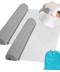 Inflatable Bed Bumpers For Toddlers 2 Pack With Non Slip Bed Rails And Machine Washable Covers, Travel Bed Rail For Kids