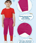 Toddler in MIVEI Pink Knee Length Knicker Baseball Pants for Boys and Girls, elastic hem, ideal for fielding and swinging, size 4T
