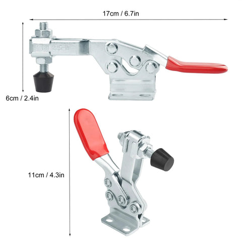 Heavy Duty 8 Pack 500lbs Holding Capacity 225D Toggle Clamps With Quick Release for woodworking and welding, durable steel construction