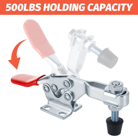 8 Pack Toggle Clamps With 500 Lb Holding Capacity And 225D Quick Release, horizontal adjustable clamp for woodworking projects