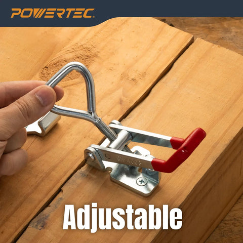 Heavy Duty Toggle Clamp Latch Set 4 Pack With 1320 Lbs Holding Capacity And Adjustable Quick Release Pull Action Lock Hole