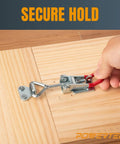 4 Pack Heavy Duty Toggle Clamp Set With 400 Lb Holding Capacity And Adjustable Pull Action Latch 4002 by Powertec on wood
