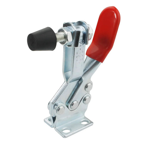 Two Pack Toggle Clamp Kit With 500 Lbs Holding Capacity, 225D Quick Release Horizontal Clamps for Woodworking, red handle, rubber tip