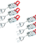 Heavy Duty Adjustable Toggle Clamp Latch Set With Locking Feature Supports 551 Lbs Hold Stainless Steel 6 Pack for woodworking